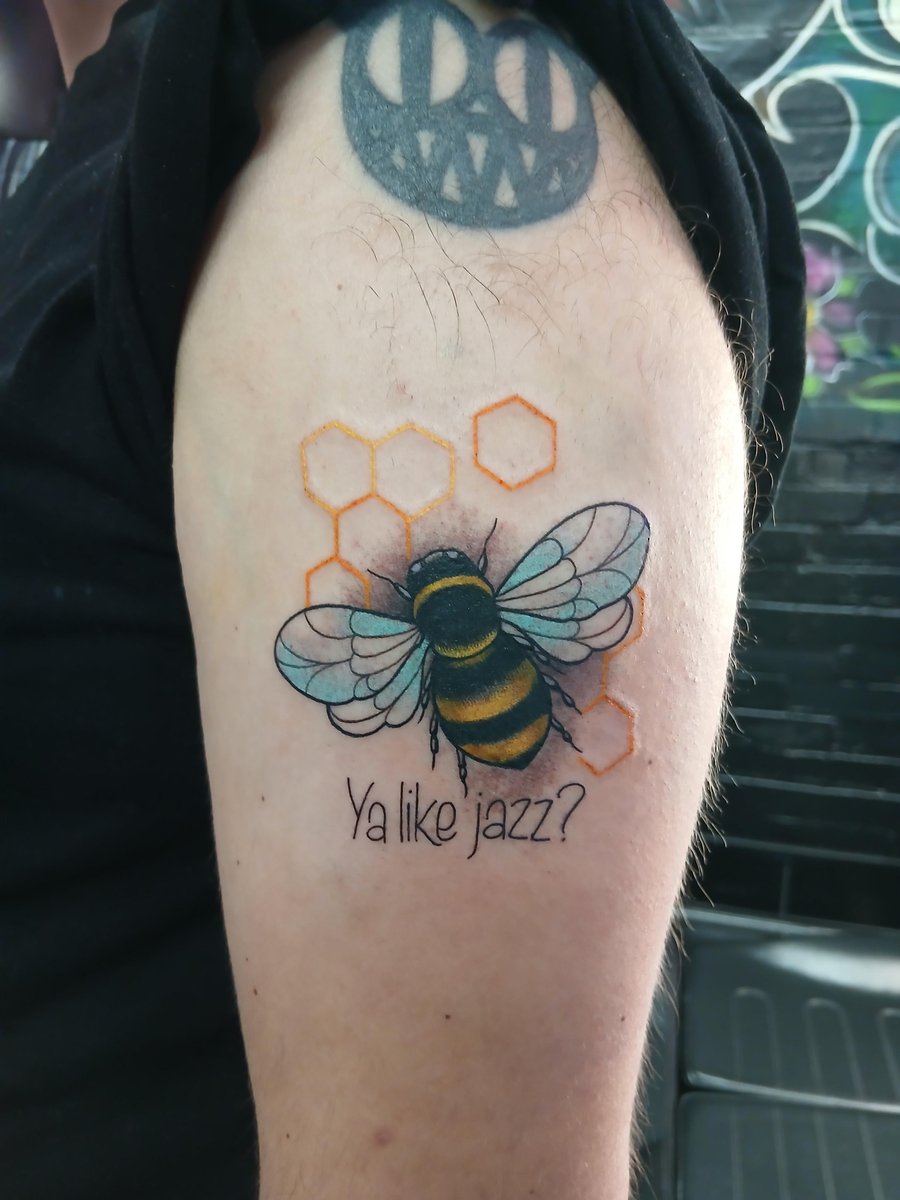 Photo of the tattoo titled Can You Bee-lieve This Tattoo?