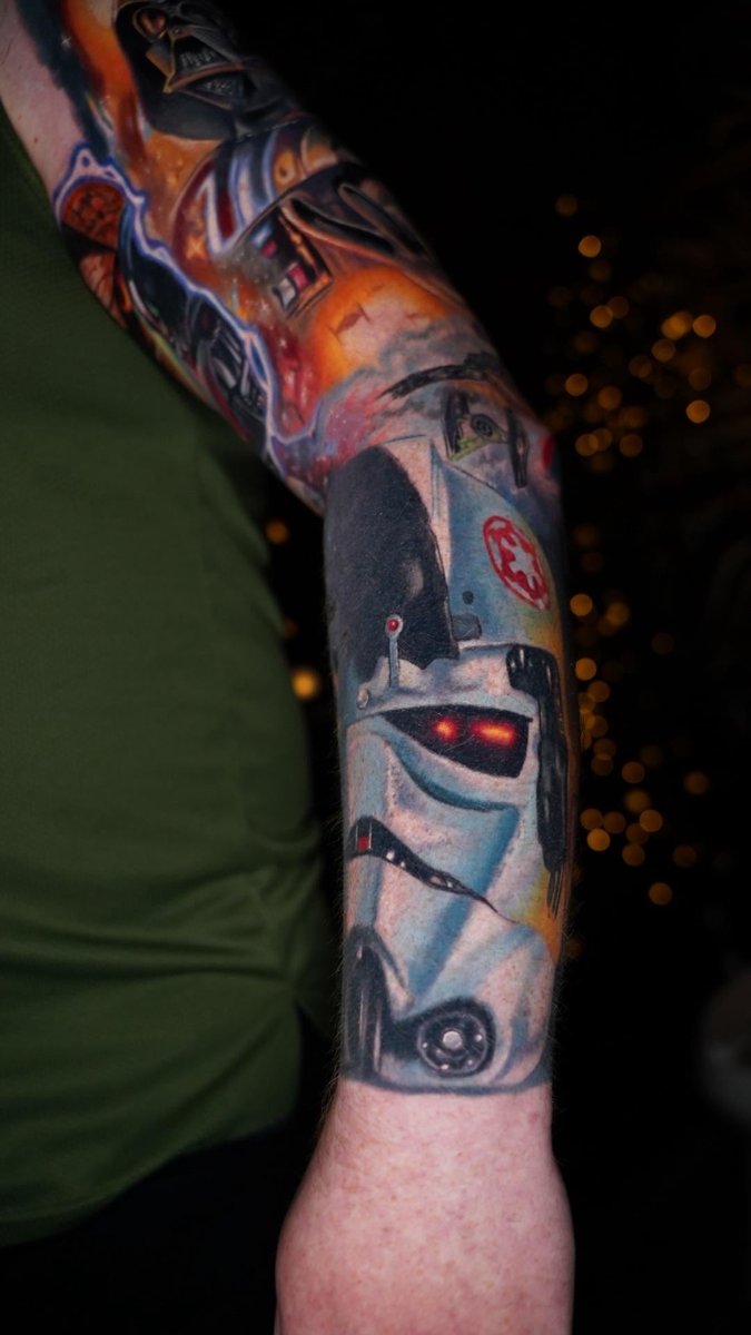 Photo of the tattoo titled Star Wars Galactic Sleeve