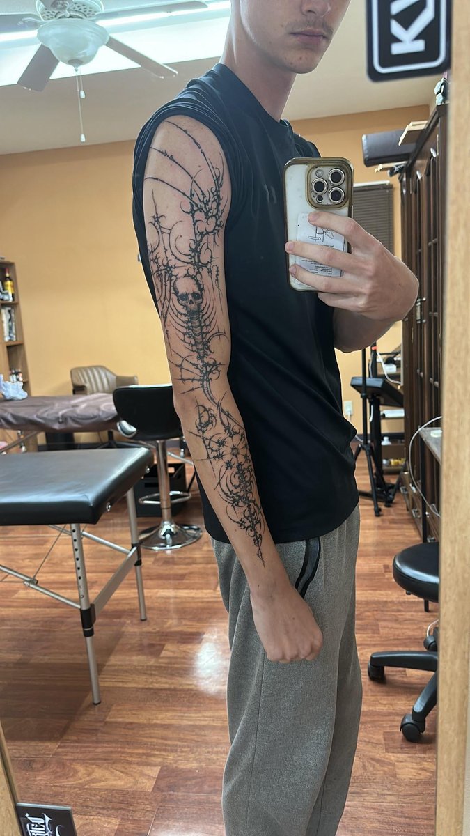 Photo of the tattoo titled Okinawa Freehanded Masterpiece