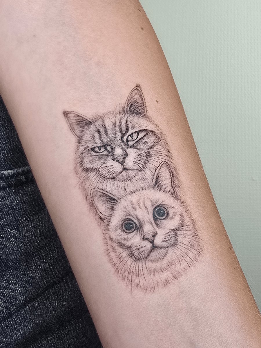 Photo of the tattoo titled Tribute to my beautiful boys