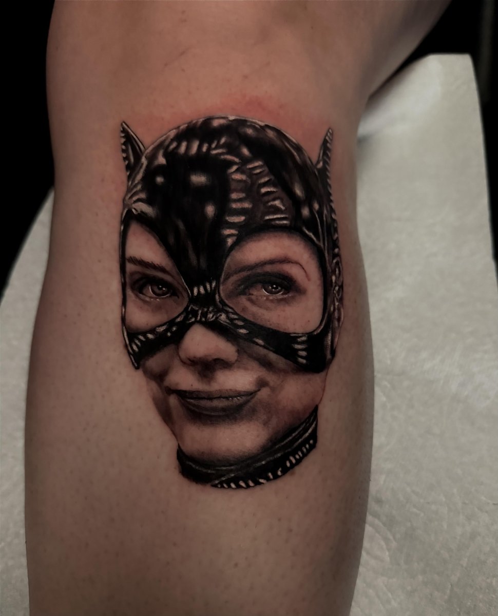Photo of the tattoo titled My Feline Companion's Portrait