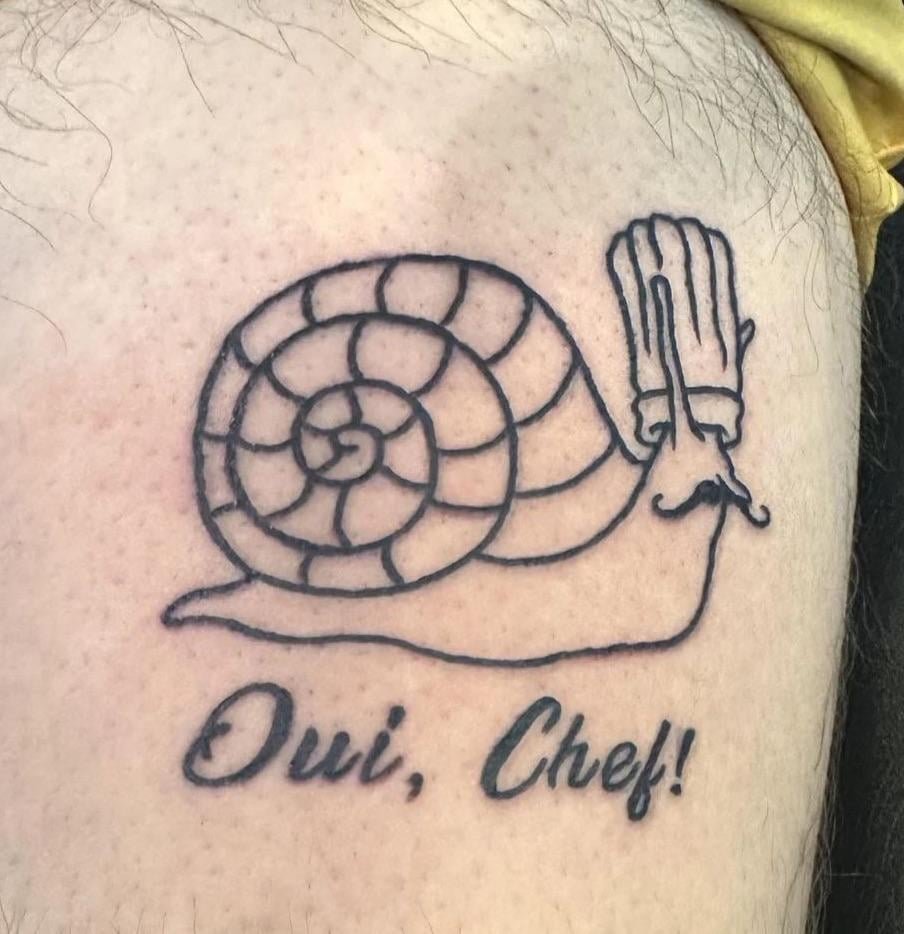Photo of the tattoo titled My Little Cooking Buddy