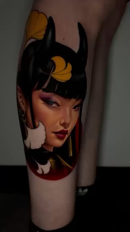 Photo of the tattoo titled Full Leg Sleeve - Nature's Embrace