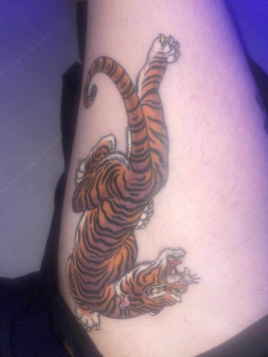 Photo of the tattoo titled Awesome Tiger Tattoo