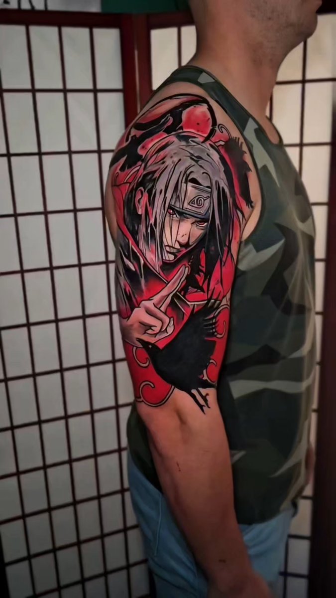 Photo of the tattoo titled Itachi Sleeve Start