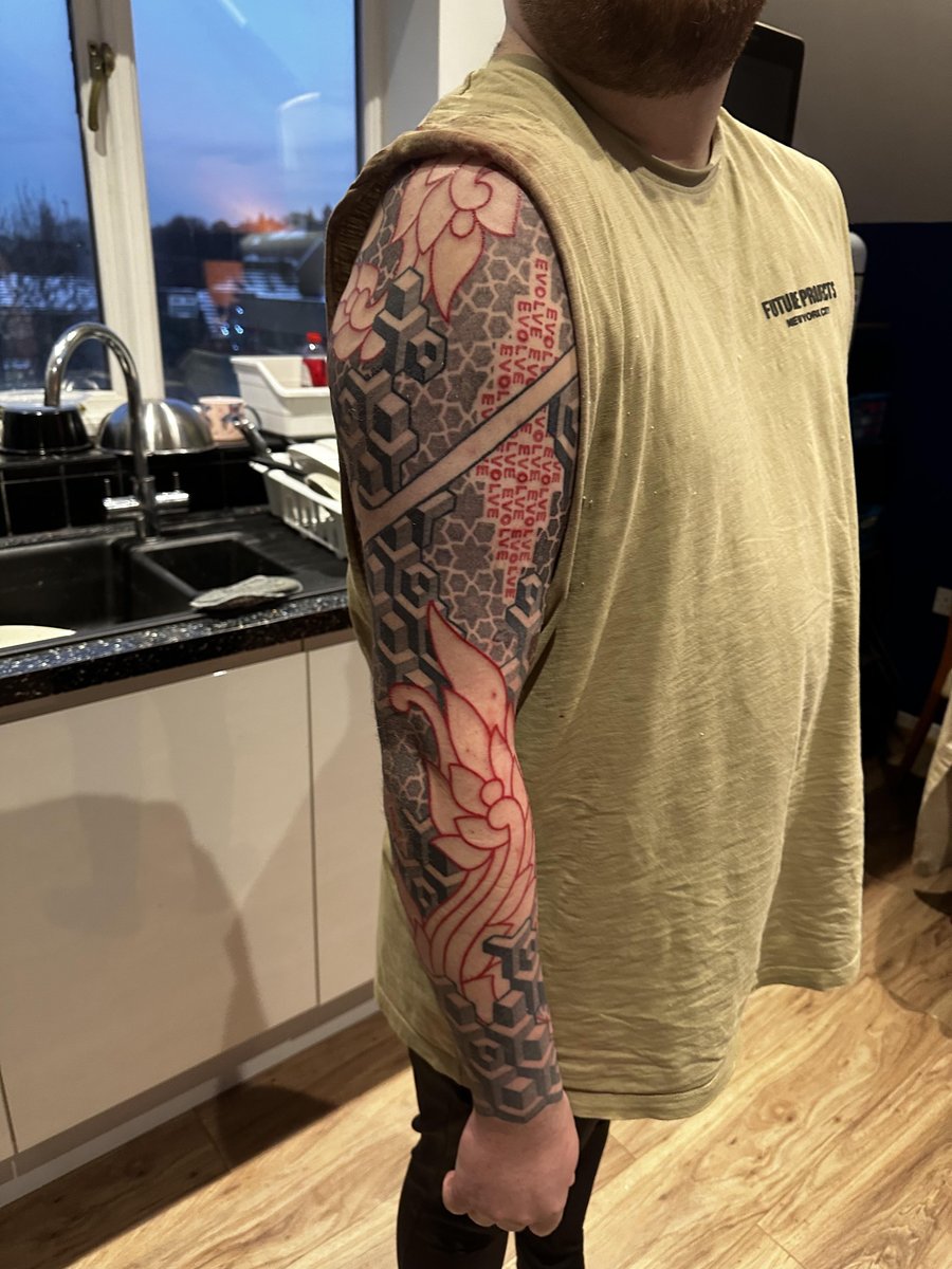 Photo of the tattoo titled Sleeve Finished: A Rebel's Story