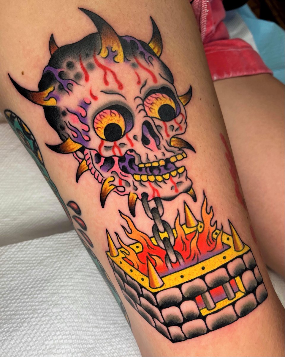 Photo of the tattoo titled Dungeon Creeper Design