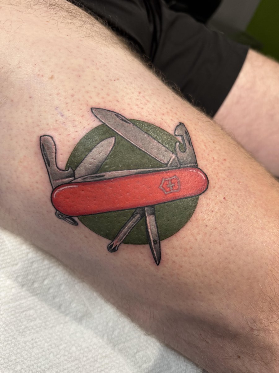 Photo of the tattoo titled 40 Years of Swiss Army Knife