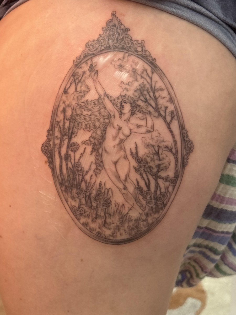 Photo of the tattoo titled Framed Goddess Portrait