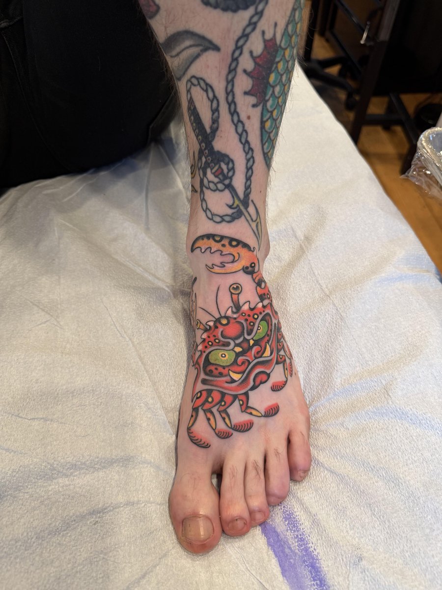 Photo of the tattoo titled Crabby By Kati Vaughn