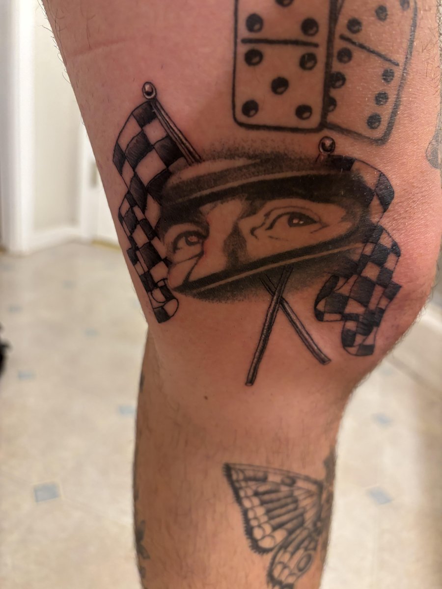 Photo of the tattoo titled Flags Side by Side