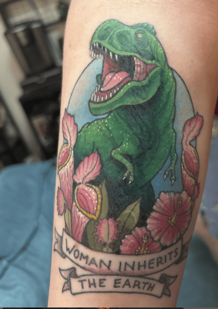 Photo of the tattoo titled Jurassic Park Cover-Up Transformation
