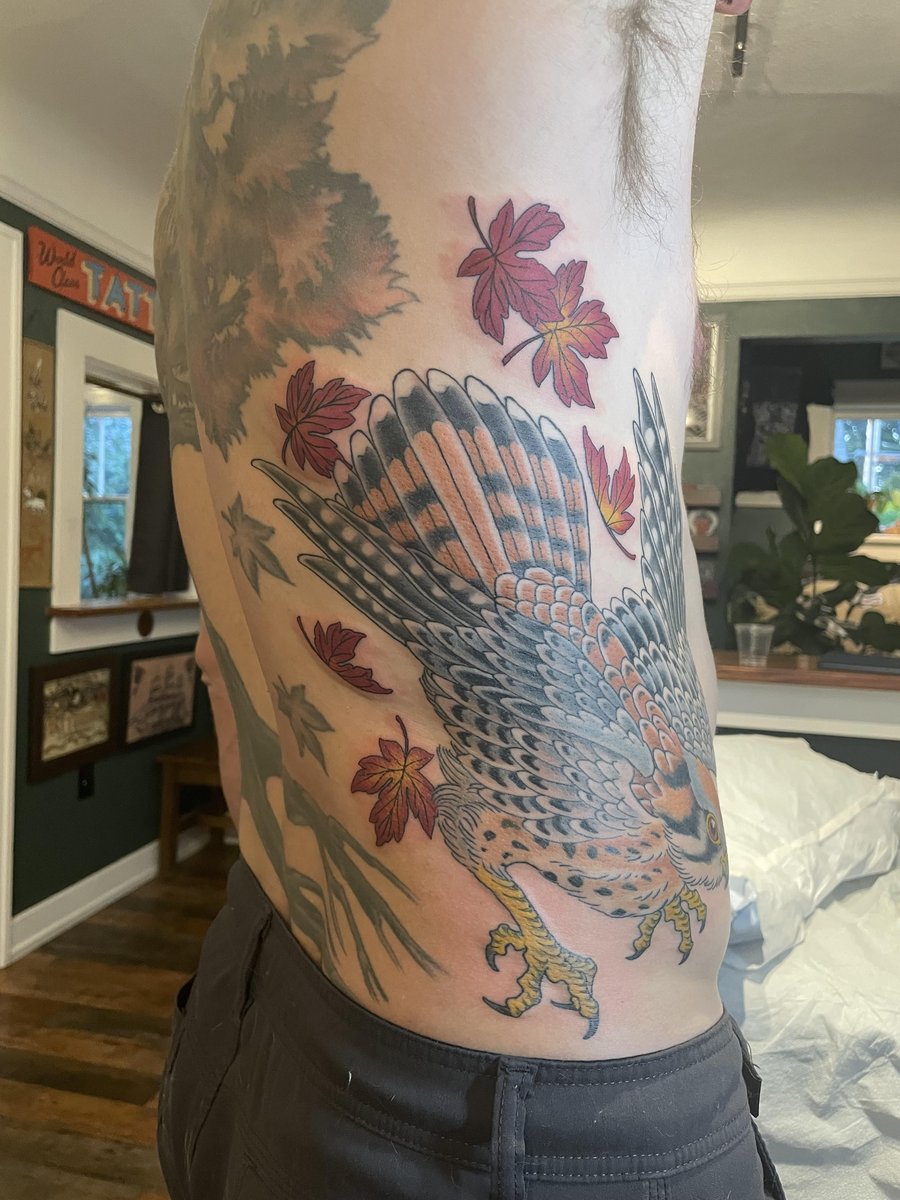 Photo of the tattoo titled Favorite Kestrel Tattoo by Khalil