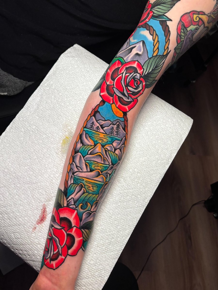 Photo of the tattoo titled Nature's Embrace: A Symbol of Growth