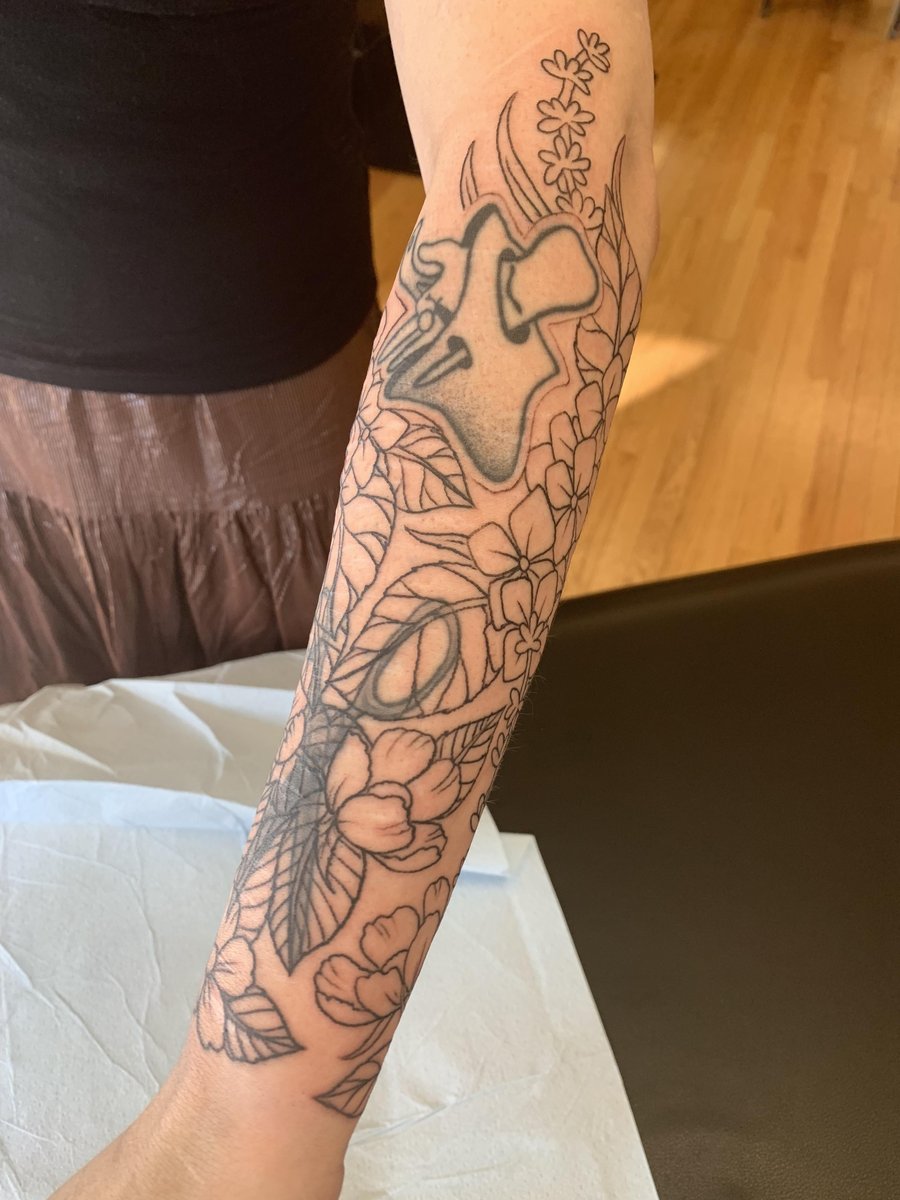 Photo of the tattoo titled Covering Up Self-Harm Scars