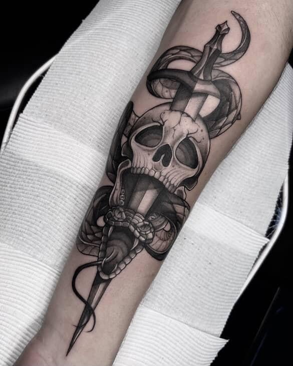 Photo of the tattoo titled My First Ghoulish Ink Tattoo