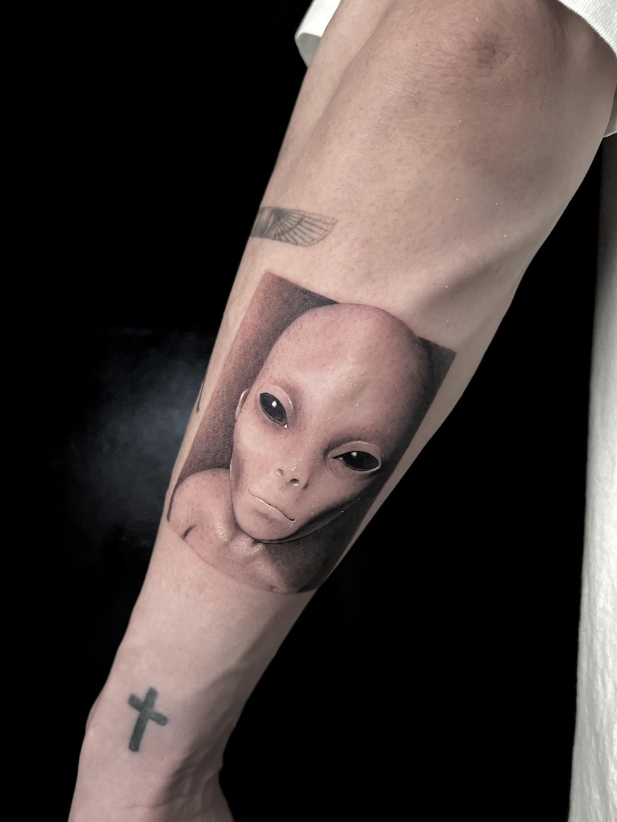 Photo of the tattoo titled Alien Artistry by Codey Doran