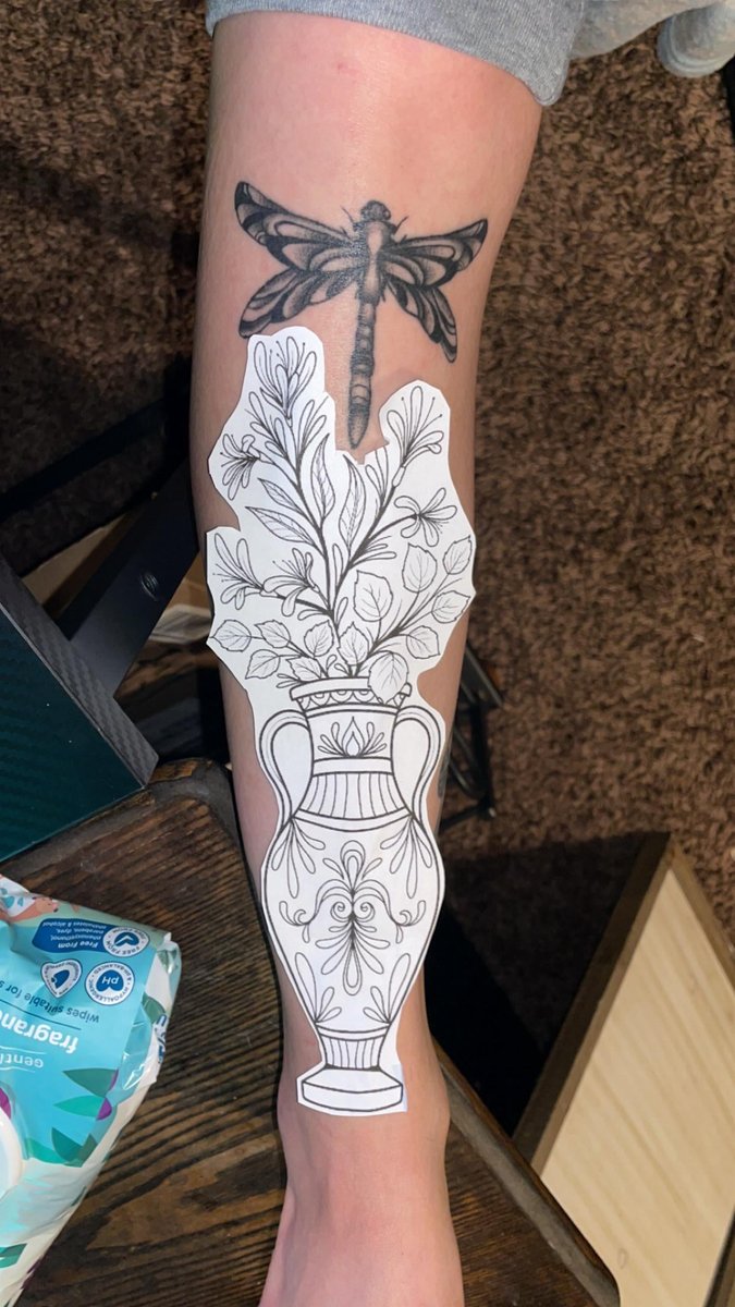 Photo of the tattoo titled Dragonfly Placement Doubts