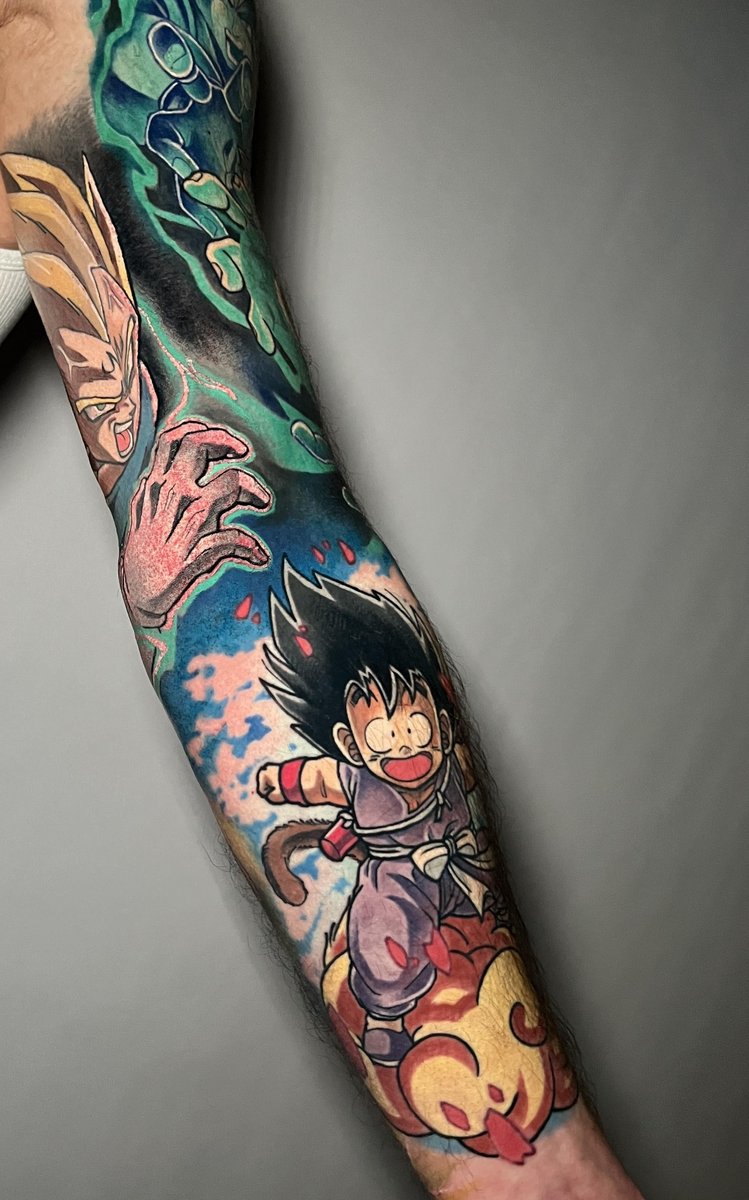 Photo of the tattoo titled Dragonball Arm Sleeve