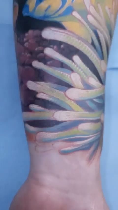 Photo of the tattoo titled Underwater World's Embrace
