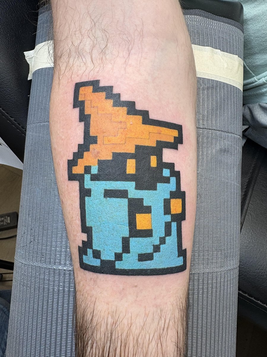 Photo of the tattoo titled Final Fantasy Black Mage Tribute