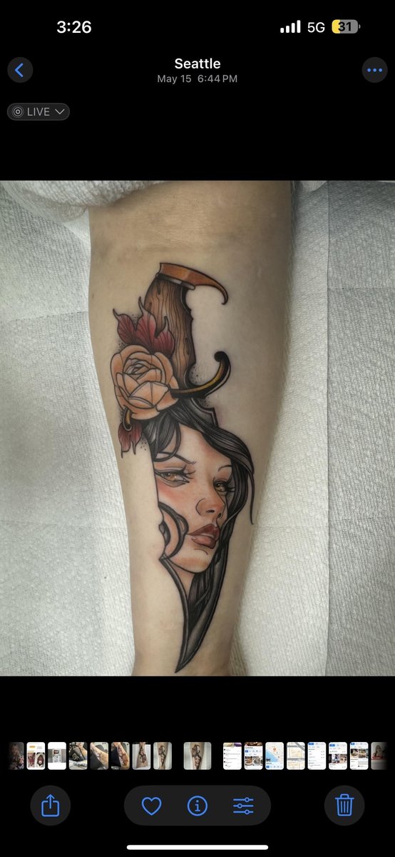 Photo of the tattoo titled Doubts about my new neotrad tattoo