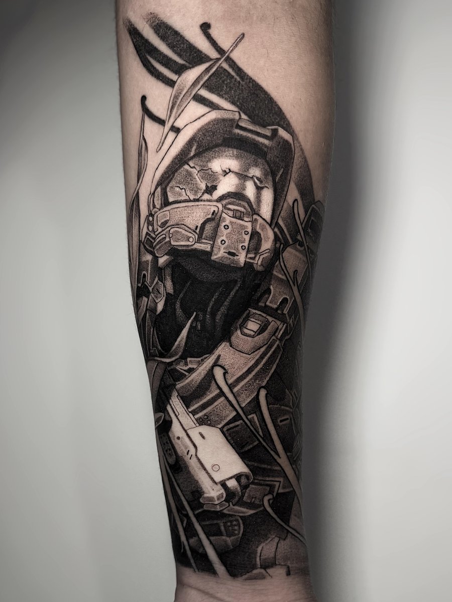 Photo of the tattoo titled Master Chief Tribute