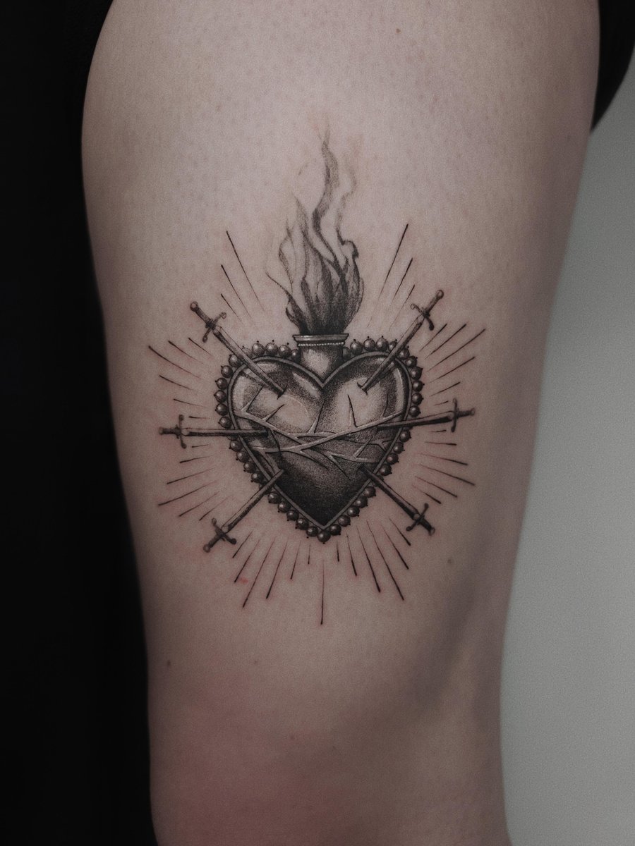 Photo of the tattoo titled My Sacred Heart Masterpiece