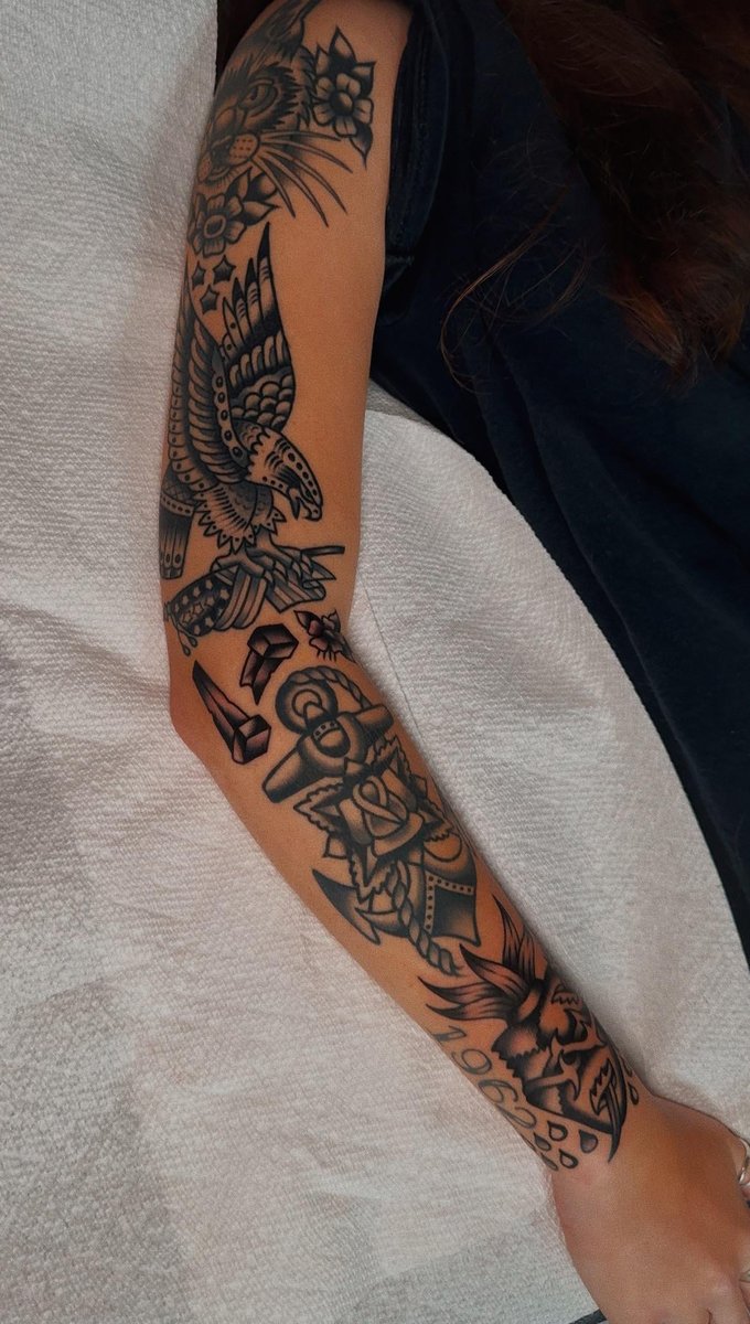Photo of the tattoo titled Vibrant Half Sleeve Creation