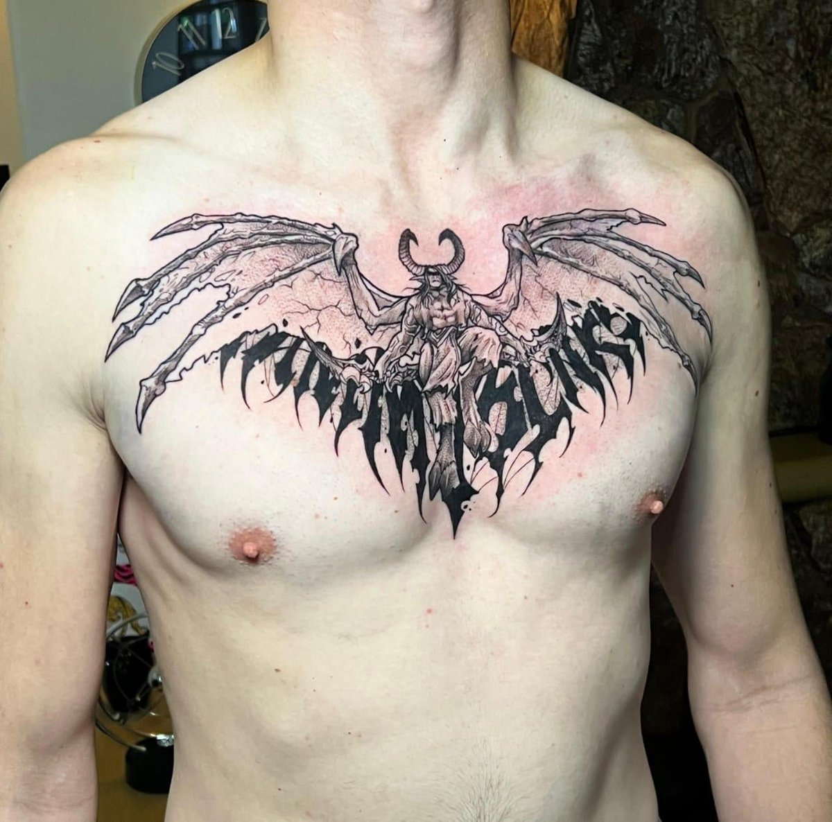 Photo of the tattoo titled My First Tattoo: Illidan's Scars