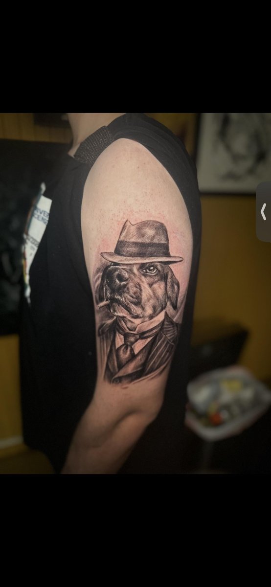 Photo of the tattoo titled Tribute to my best friend Gunner