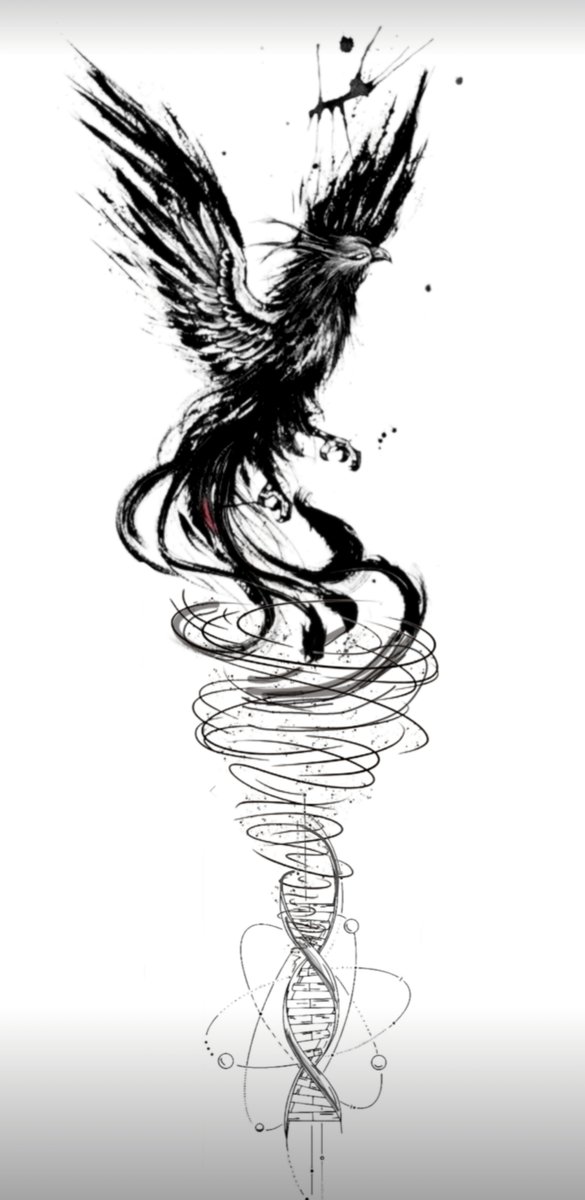 Photo of the tattoo titled Phoenix Rises From Life's Scar