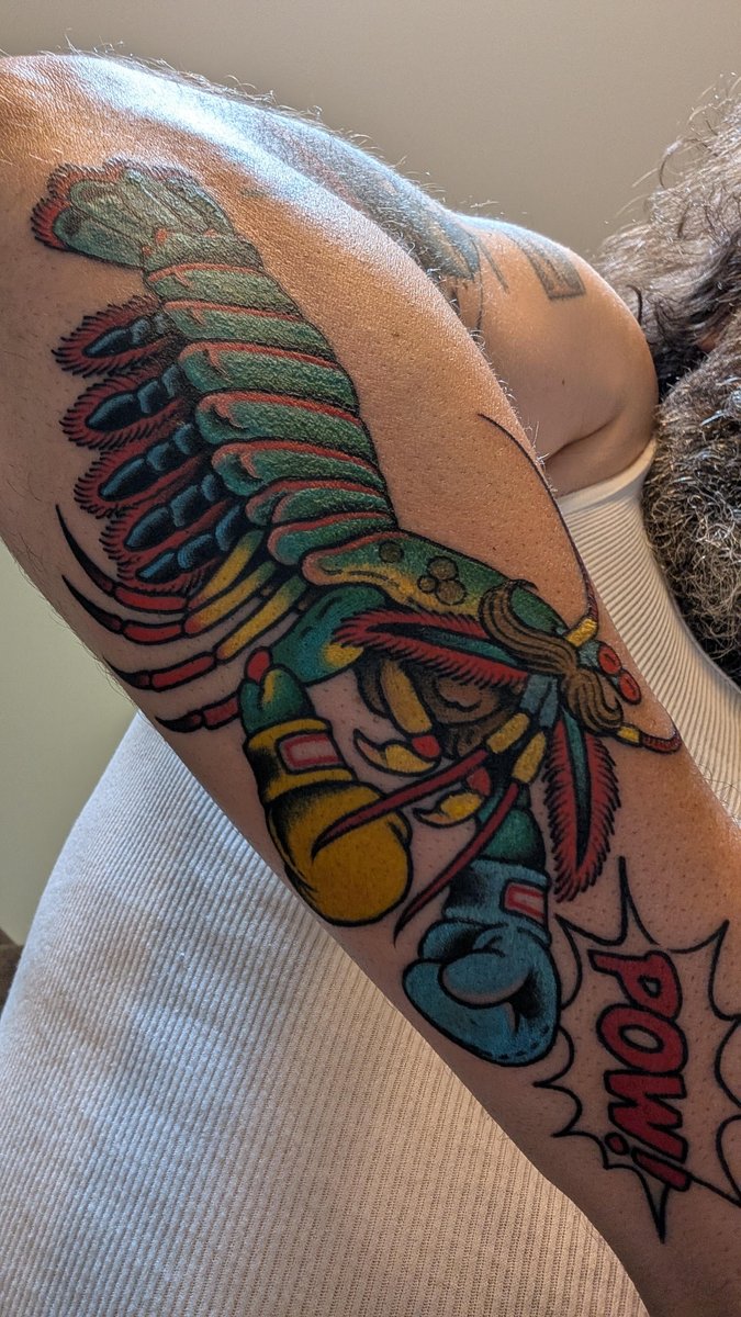 Photo of the tattoo titled Boxing Gloves for Down Syndrome Awareness