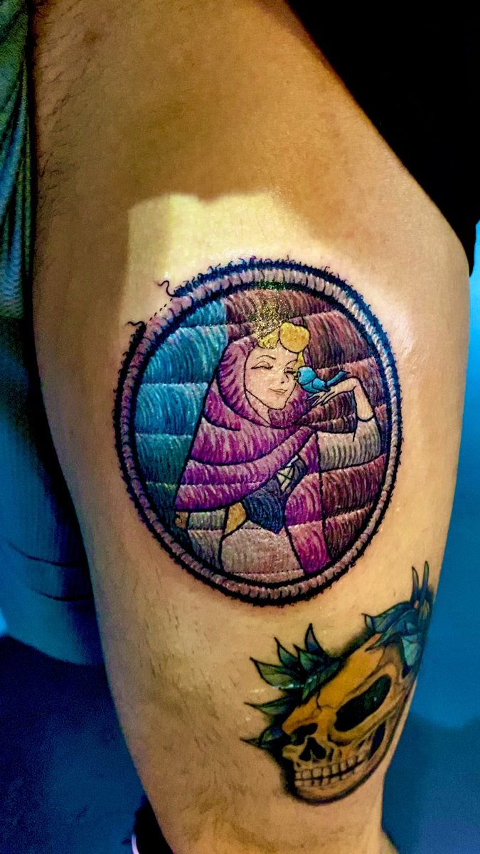 Photo of the tattoo titled Patch-style Aurora from Sleeping Beauty