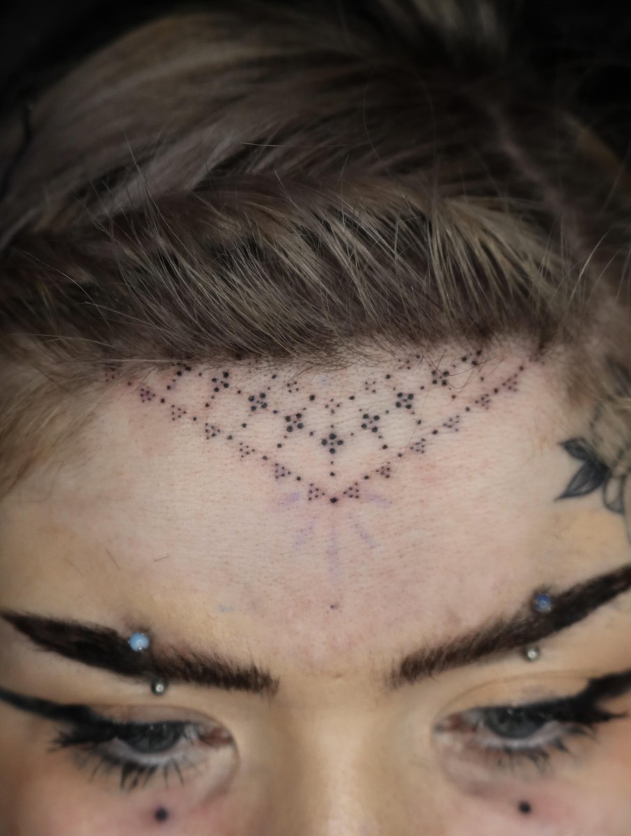 Photo of the tattoo titled Ornamental Forehead Tattoo in Bournemouth
