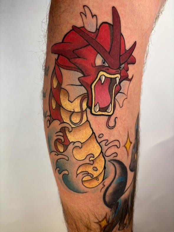 Photo of the tattoo titled My Finished Shiny Gyarados