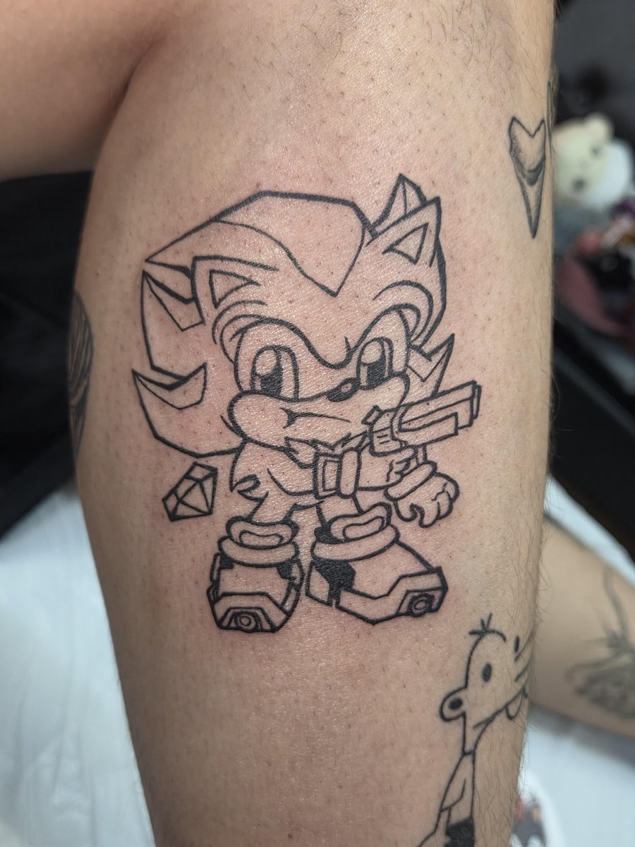 Photo of the tattoo titled Shadow the Hedgehog Tribute