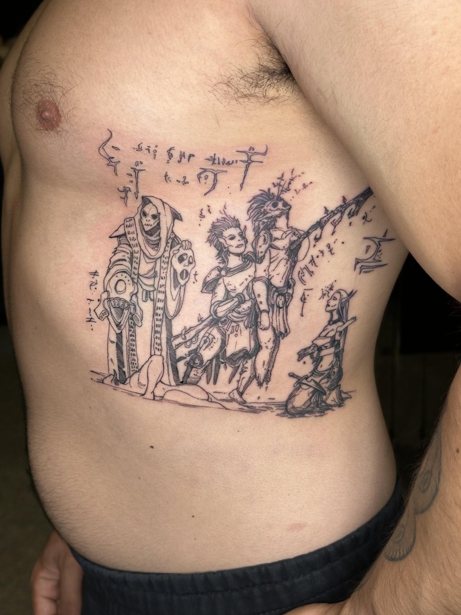 Photo of the tattoo titled Foul Murder Art Piece