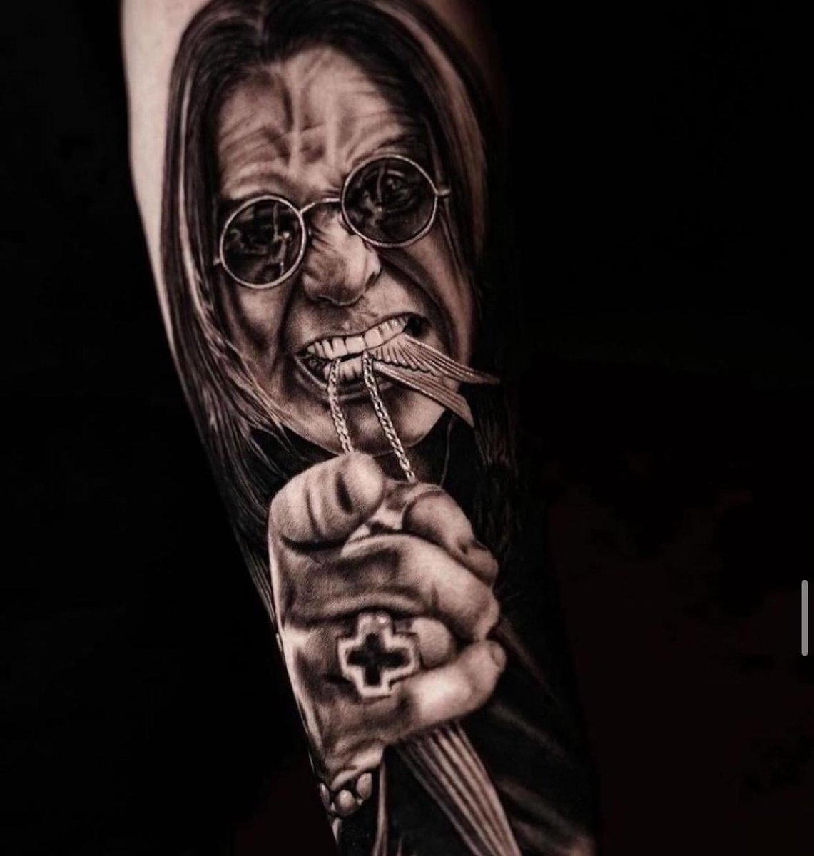Photo of the tattoo titled Rest Easy, Ozzy Tribute