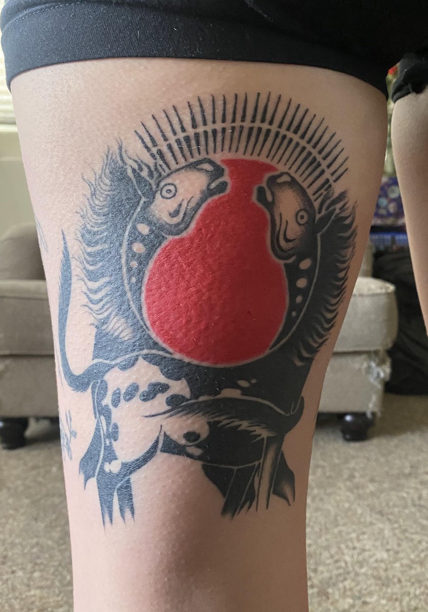 Photo of the tattoo titled The Girl Who Loved Wild Horses