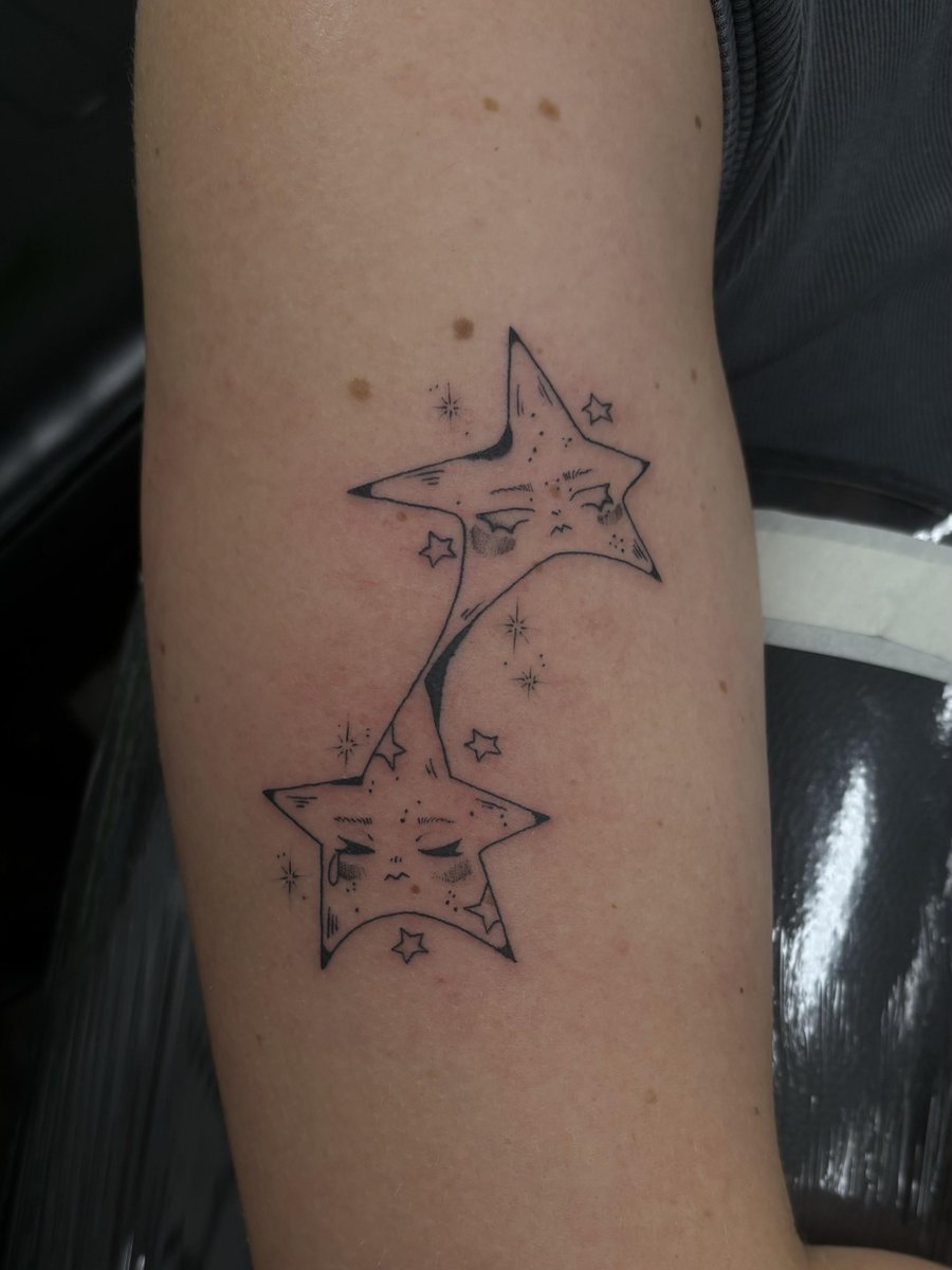 Photo of the tattoo titled Cute Stars Tattoo by Anona