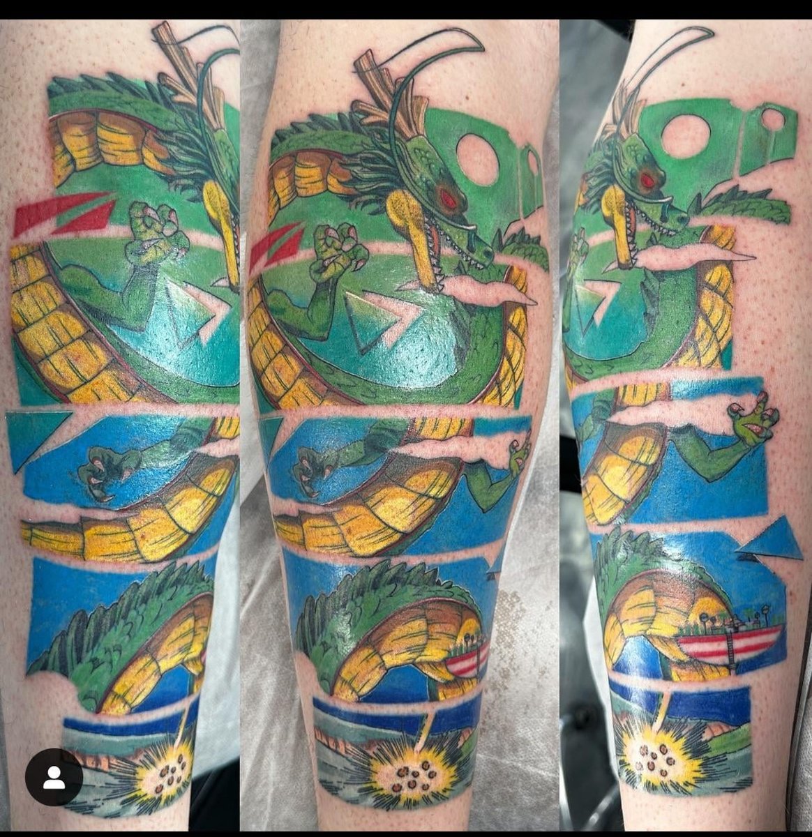 Photo of the tattoo titled Shenron Dragon Tattoo
