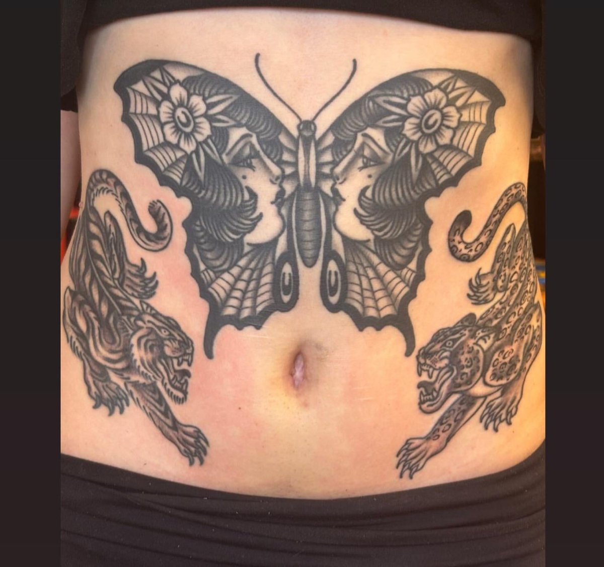 Photo of the tattoo titled Stomach Cover-Up for Recovery