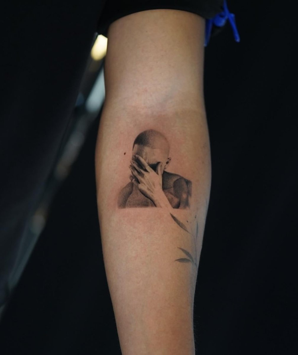 Photo of the tattoo titled Frank Ocean Tribute
