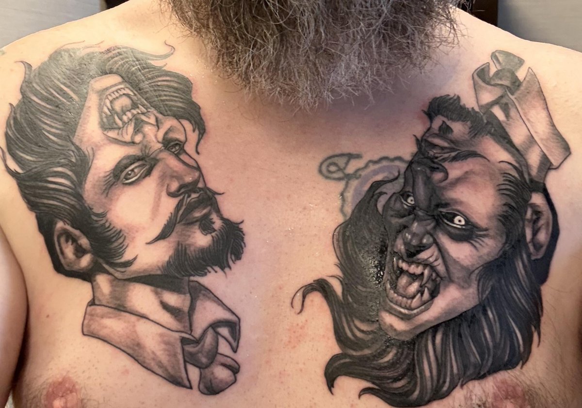 Photo of the tattoo titled Dual Nature Tattoo Cover-Up