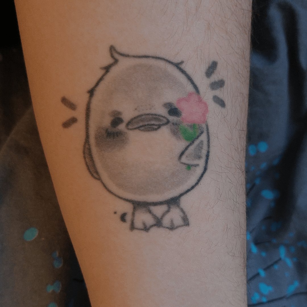 Photo of the tattoo titled Duck Tattoo for My Lost Friend