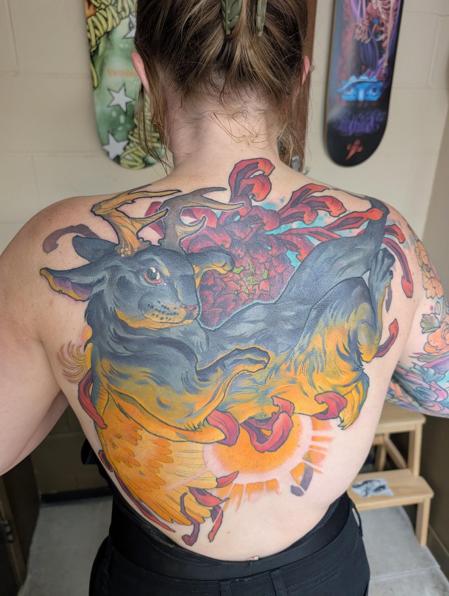 Photo of the tattoo titled Watercolor Cover-Up Transformation