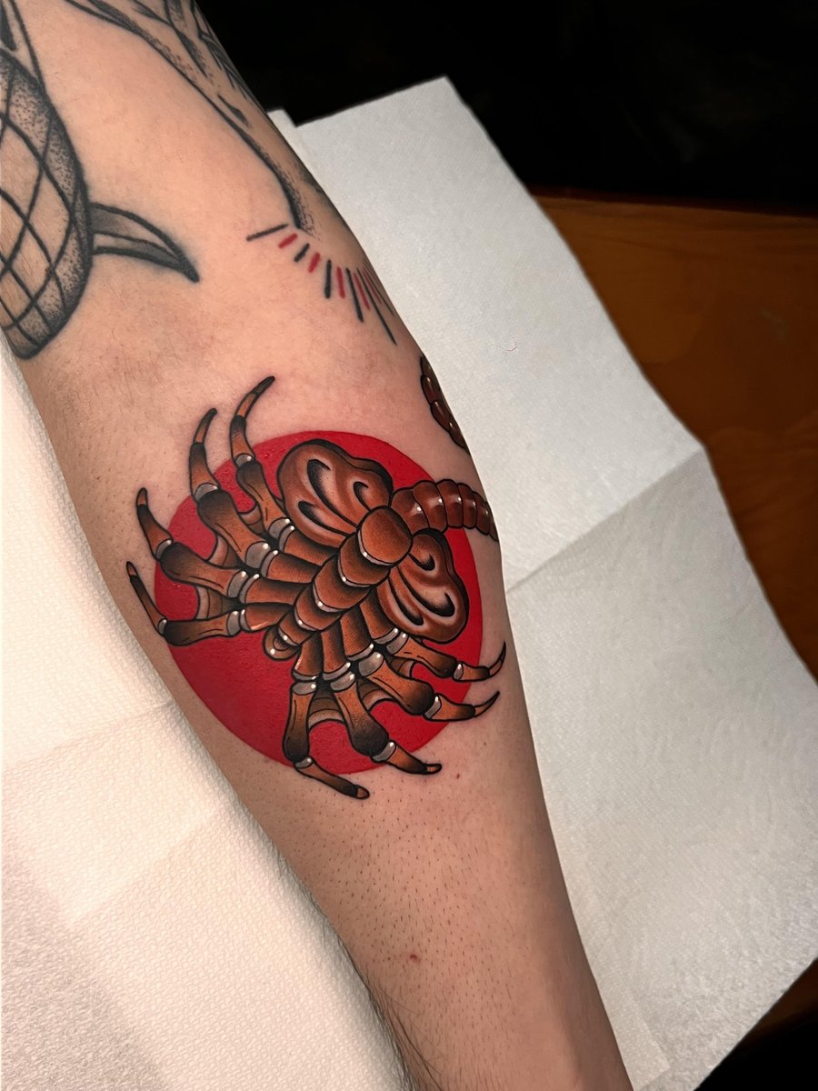 Photo of the tattoo titled Facehugger Alien Tattoo