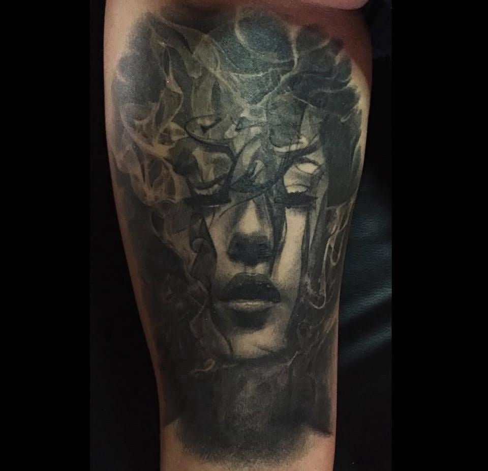 Photo of the tattoo titled Leg tattoo from Alberta