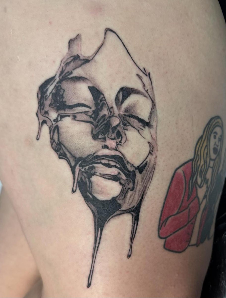 Photo of the tattoo titled Chrome Lady Face Masterpiece